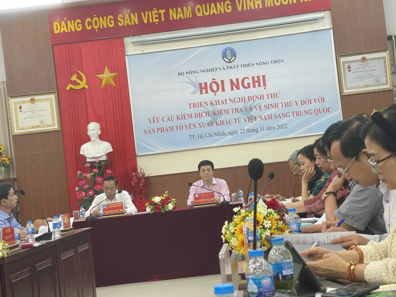 Hội nghị Triển khai Nghị định thư yêu cầu Kiểm dịch, Kiểm tra và Vệ sinh thú y đối với sản phẩm tổ yến xuất khẩu từ Việt Nam sang Trung Quốc